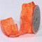 The Ribbon People Set of 2 Silky Orange Wire Edge Craft Ribbon 1.5" x 88 Yards